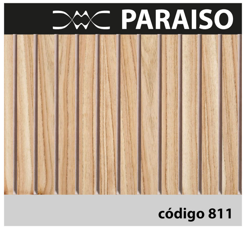 Revestimiento alistonado en MDF Paraiso