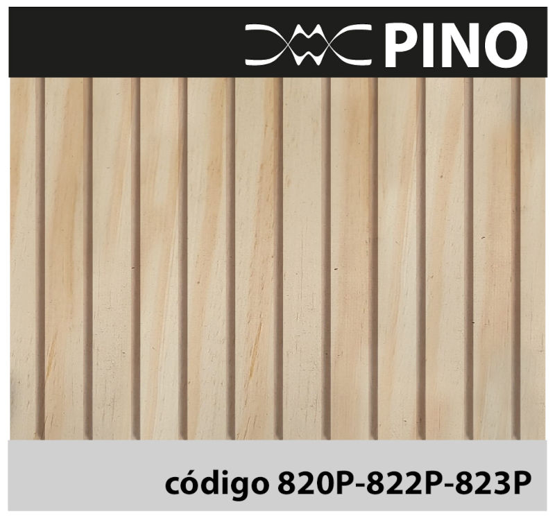 Revestimiento alistonado en Madera maciza PINO